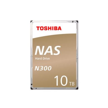 10TB Toshiba 3.5" N300 SATA merevlemez (HDWG11AEZSTA)