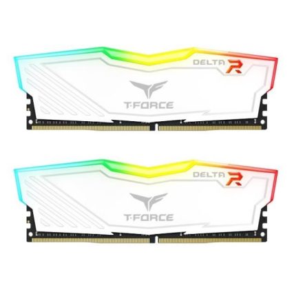 16GB 3200MHz DDR4 RAM Team Group T-Force Delta RGB CL16 white (2x8GB) (TF4D416G3200HC16CDC01)