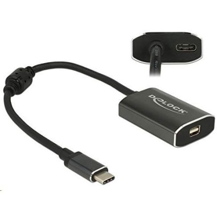 Delock 62990 Adapter USB Type-C csatlakozódugóval > mini Displayport csatlakozóhüvellyel (DP váltakozó mód)