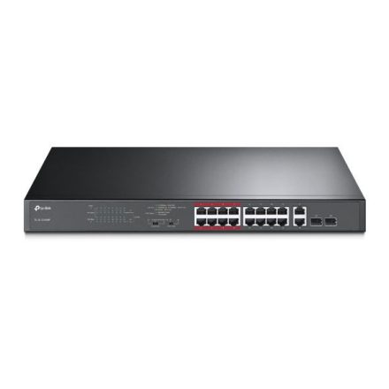 TP-Link TL-SL1218MP 16port +2 gigabit +2SFP PoE switch