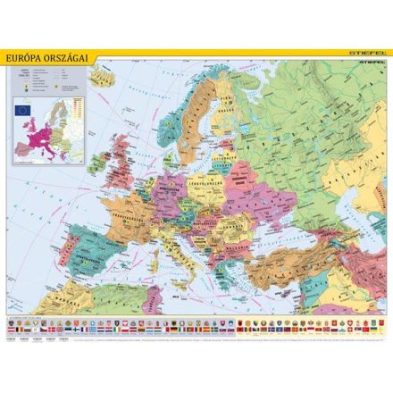 Stiefel 347377K kétoldalas könyökalátét "Európa országai/Európa gyerektérkép"  (VTK24)