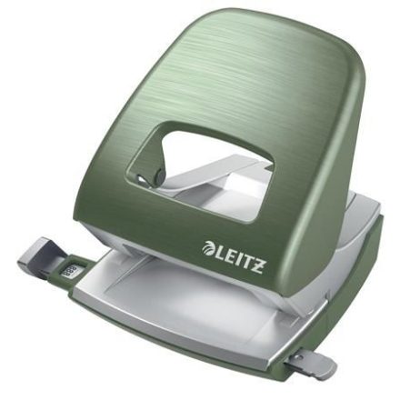 Leitz "Nexxt Style" fém lyukasztó olajfazöld (E50060053)