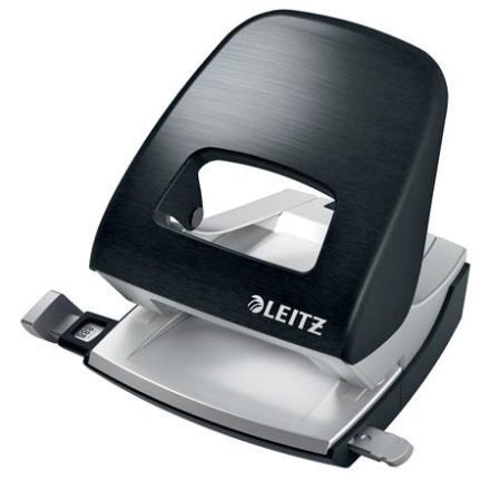Leitz "Nexxt Style" fém lyukasztó szaténfekete (E50060094)