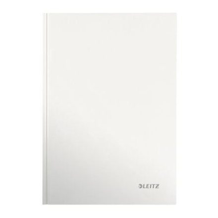 Leitz "WOW" beírókönyv A4, vonalas, lakkfényű fehér (E46251001)