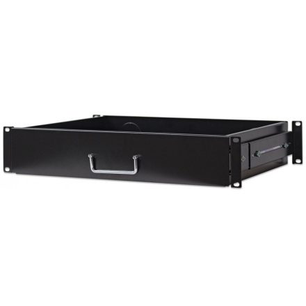 Intellinet 2U 19" Drawer Shelf rack polc 350mm fekete (714938)