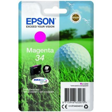 Epson 34 DURABrite Ultra tintapatron magenta (C13T34634010)