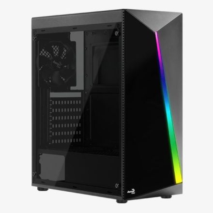 AeroCool Shard táp nélküli ablakos ház fekete (ACCM-PV14012.11)