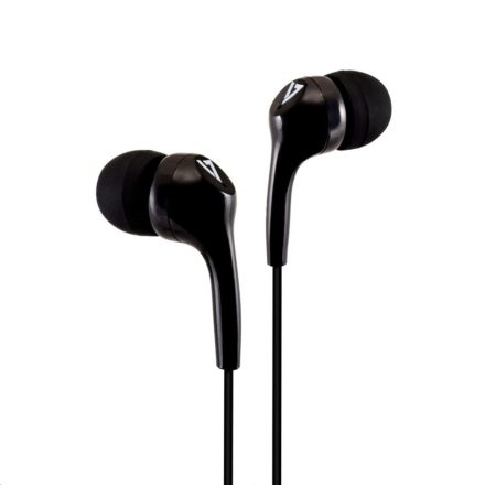 V7 Lightweight Stereo Earbuds zajszűrős fülhallgató fekete (HA105-3EB)