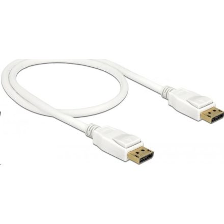 DeLock 85507 Displayport 1.2 apa > Displayport apa 0,5m fehér