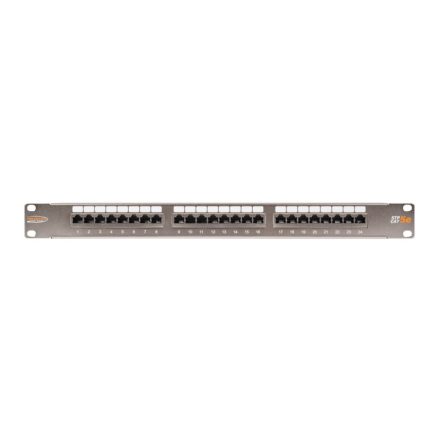 Nikomax STP patch panel cat.5e 24 port 19" 1U árnyékolt (NMC-RP24SD2-1U-MT)