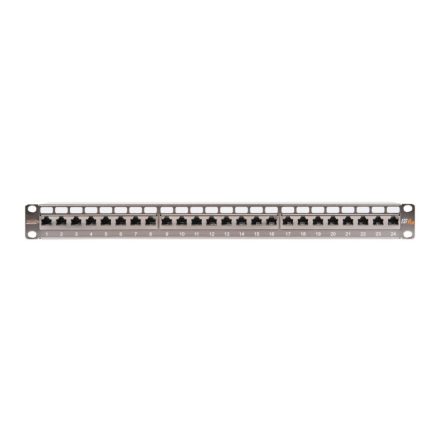 Nikomax STP patch panel cat.6a 24 port 19" 1U árnyékolt (NMC-RP24SA2-1U-MT)