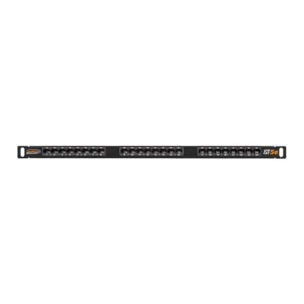 Nikomax UTP patch panel cat.5e 24 port 19" 0.5U (NMC-RP24UD2-HU-BK)