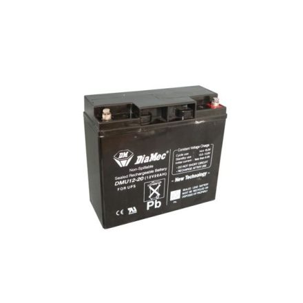 Diamec zselés ólomsavas gondozásmentes akkumulátor 12V 20 000mAh 181x167x76mm (DMU12-20)