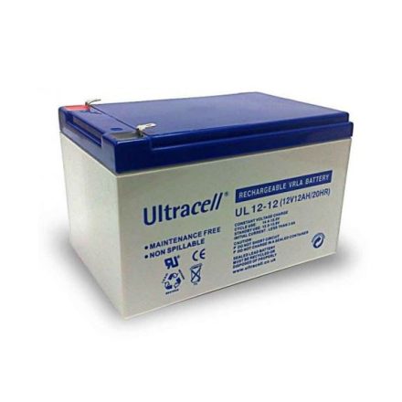 Ultracell zselés ólomsavas gondozásmentes akkumulátor 12V 12 000mAh 151x98x101mm (UL12-12)