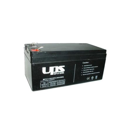 UPS Power zselés ólomsavas gondozásmentes akkumulátor 12V 3300mAh 134.4x67.5x67mm (MC3.3-12)