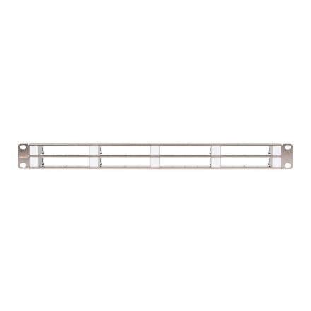 Nikomax UTP patch panel keret 1U 19" szürke (NMC-RP08-BLANK-CJ-1U-MT)