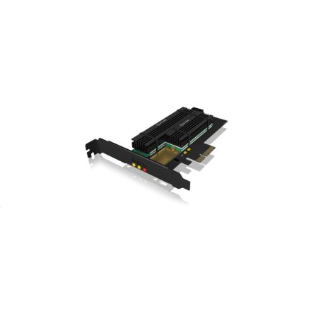 Raidsonic Icy Box 2x M.2 bővítő kártya PCIe (IB-PCI215M2-HSL)