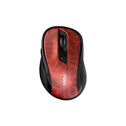 Rapoo M500 Multi-mode vezeték nélküli (Bluetooth 3.0, 4.0 és 2.4GHz) egér piros-fekete (184543)