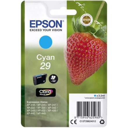 Epson 29 Claria Home tintapatron cián (C13T29824012)