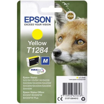 Epson T1284 DURABrite Ultra tintapatron sárga (C13T12844012)