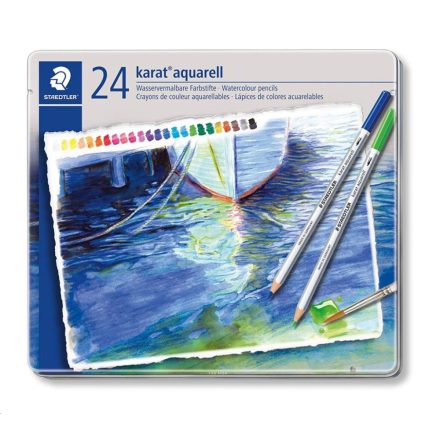 Staedtler "Karat" színes akvarell ceruza készlet 24db  (125 M24 / TS125M24)