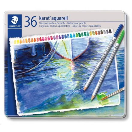 Staedtler "Karat" színes akvarell ceruza készlet 36db  (125 M36 / TS125M36)