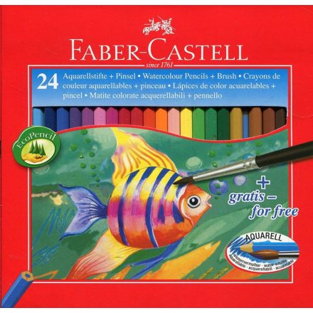 Faber-Castell akvarell ceruza készlet ecsettel 24db (TFC114425)