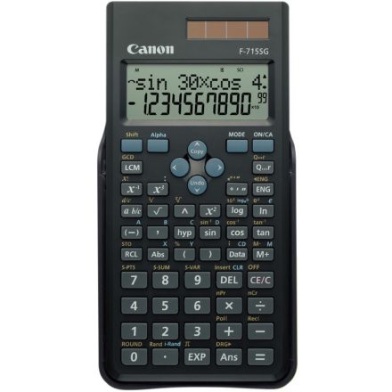 Canon F-715S tudományos számológép 250 funkció szürke (5730B001AB)