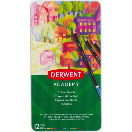 Derwent "Academy" színes ceruza készlet 12 különböző szín (2301937)