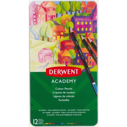 Derwent "Academy" színes ceruza készlet 12 különböző szín (2301937)