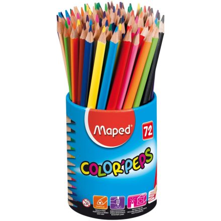 Maped "Color'Peps" színes ceruza készlet és ceruzatartó 12 különböző szín (832000)