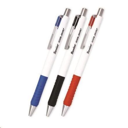 Flexoffice "Senior" golyóstoll 0,4 mm, vegyes színű tolltest, kék  (FOGT026KV / FO-026BLUEV)