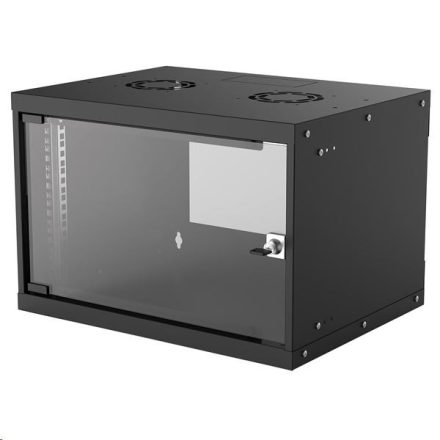 Intellinet 6U 19" fali rack szekrény 400x540x353; IP20-védelem fekete (714143)