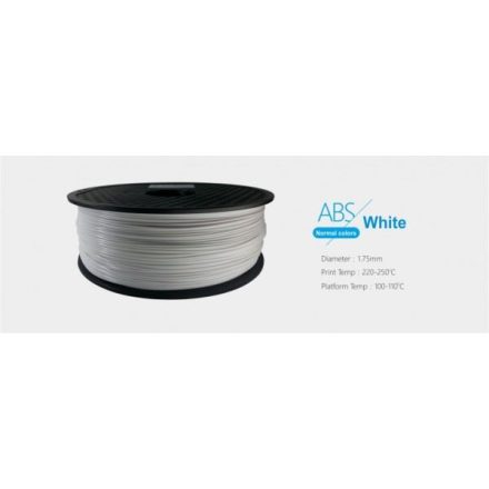 3D ABS filament 1,75mm, 1kg fehér (3DFILAMABS175WH)