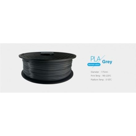 3D nyomtató filament 1,75 mm PLA szürke (3DFILAMENT175GR)