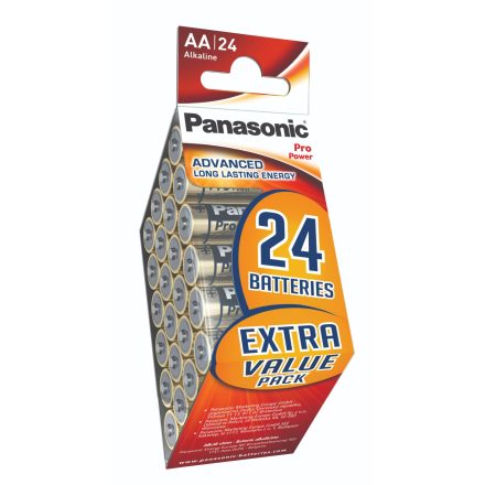 Panasonic 1.5V Alkáli AA ceruza elem Pro power (24db / csomag)  (LR6PPG/24PD)