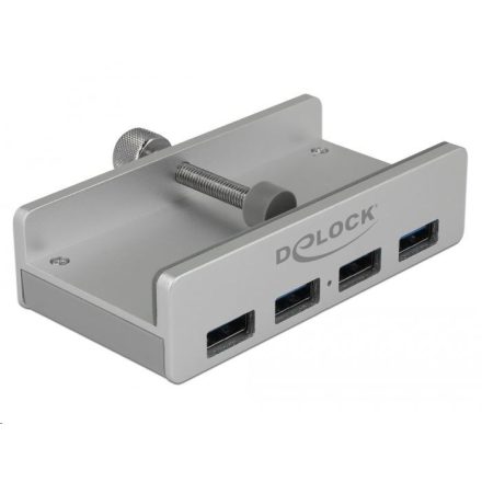 Delock külső USB 3.0 hub 4 bemenettel záró csavarral (64046)