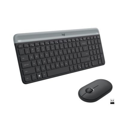 Logitech MK470 vezeték nélküli US billentyűzet + optikai egér (920-009204)