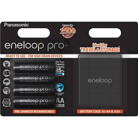 Panasonic Eneloop Pro 1.2V AA 2500mAh akku 4db (BK-3HCDEC4BE)