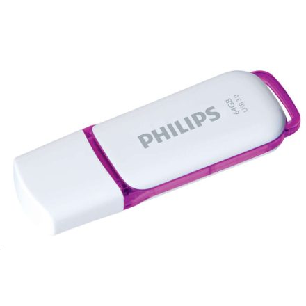 Pen Drive 64GB Philips Snow Edition USB 3.0 fehér-lila  (FM64FD75B / PH668213 / PH635985)