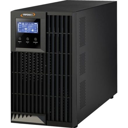 Infosec UPS E4 LCD Pro -  2000 VA - OnLine Sinus szünetmentes tápegység