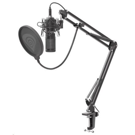 natec Genesis Radium 400 Studio mikrofon fekete (NGM-1377)