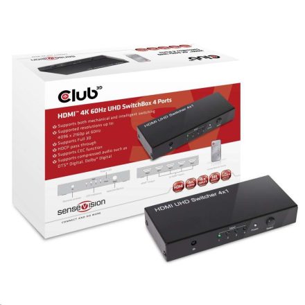 Club 3D HDMI Switch 4 portos (CSV-1370)