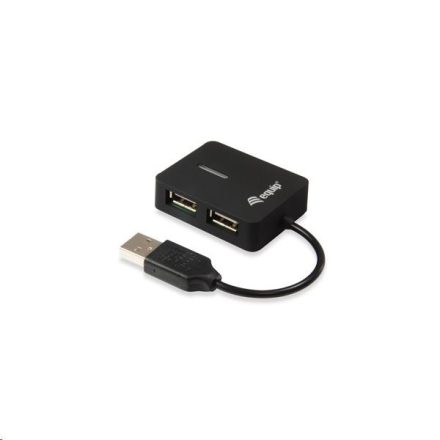 Equip USB 2.0 Hub 4port fekete (128952)