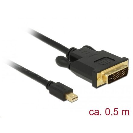 Delock mini Displayport 1.1 dugó > DVI 24+1 dugó 0,5 m kábel (83987)