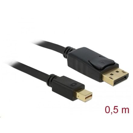 Delock Mini Displayport 1.2 csatlakozó > Displayport csatlakozó 4K 60 Hz 0,5 m kábel (83984)