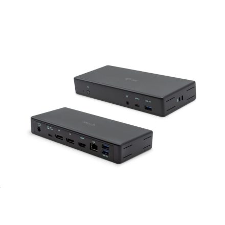 i-tec USB-C/Thunderbolt 3 Triple Display Docking Station + Power Delivery 85W dokkoló állomás fekete  (C31TRIPLEDOCKPD)