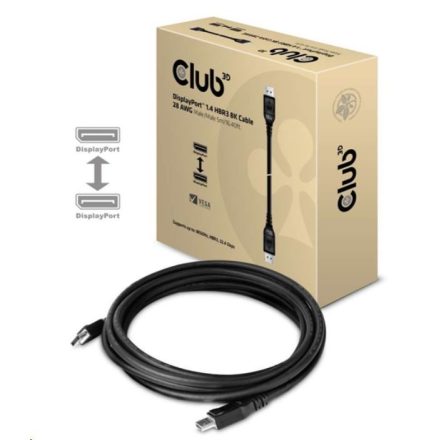 CLUB3D DisplayPort 1.4 HBR3 - DisplayPort 1.4 HBR3 8K 5m kábel (CAC-1061)