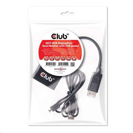 CLUB3D Displayport 1.2 - 2x Displayport HUB (CSV-6200)