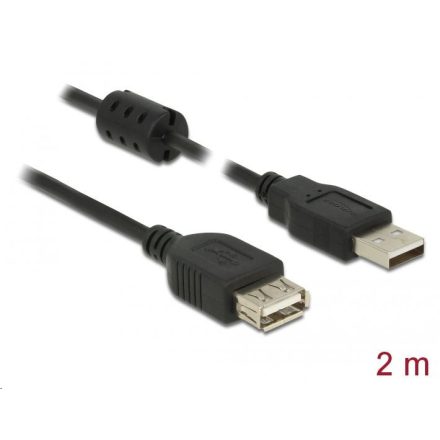 Delock USB 2.0-s bővítőkábel A-típusú csatlakozó > USB 2.0-s, A-típusú csatlakozó 2m (84885)